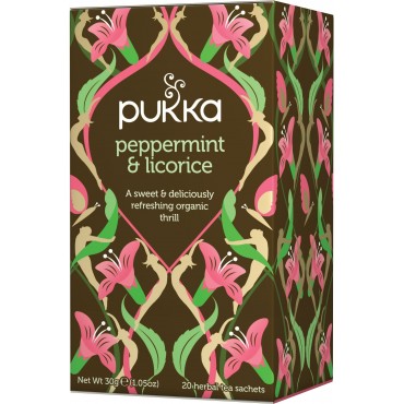 Pukka Organic Peppermint & Licorice Tea 20 Sachets
